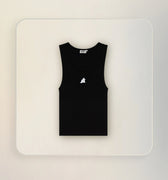 FLOWER TANK TOP BLACK