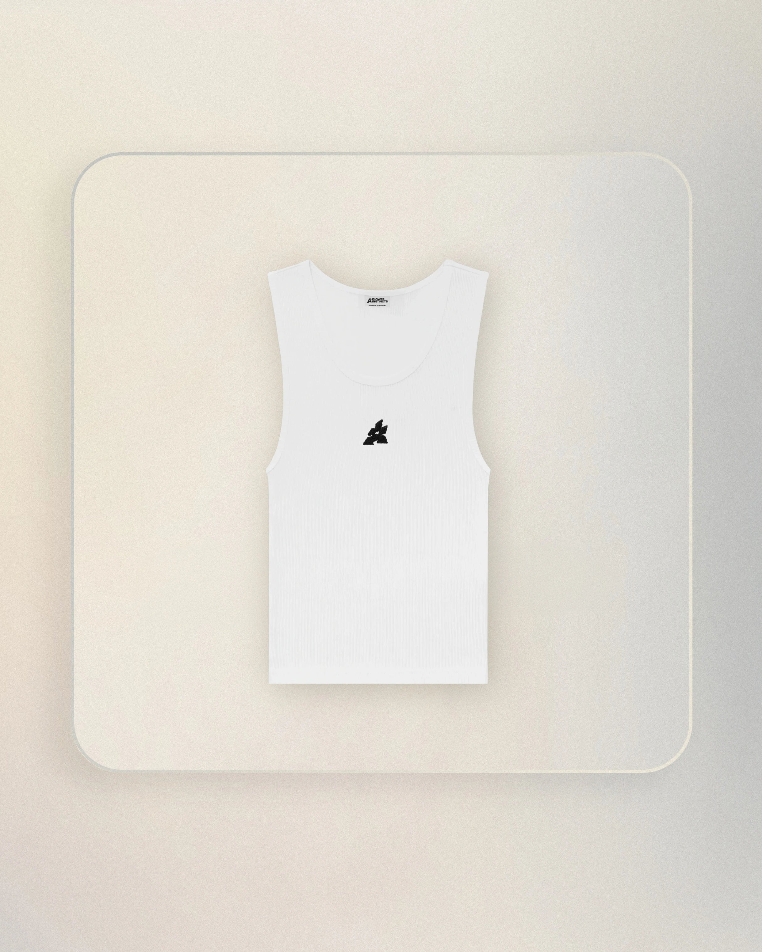 FLOWER TANK TOP WHITE