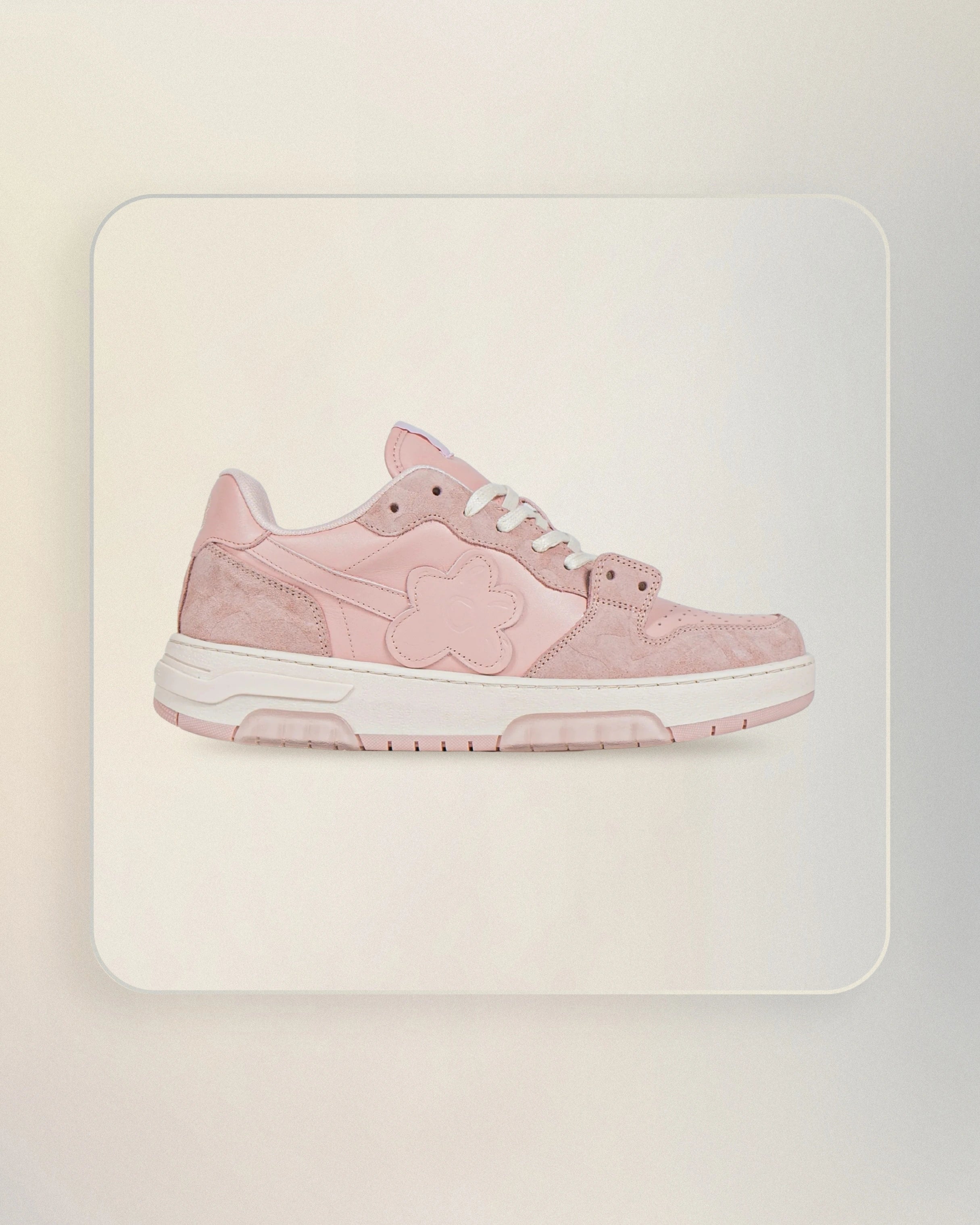 FLOWER LOOPS SNEAKERS PINK